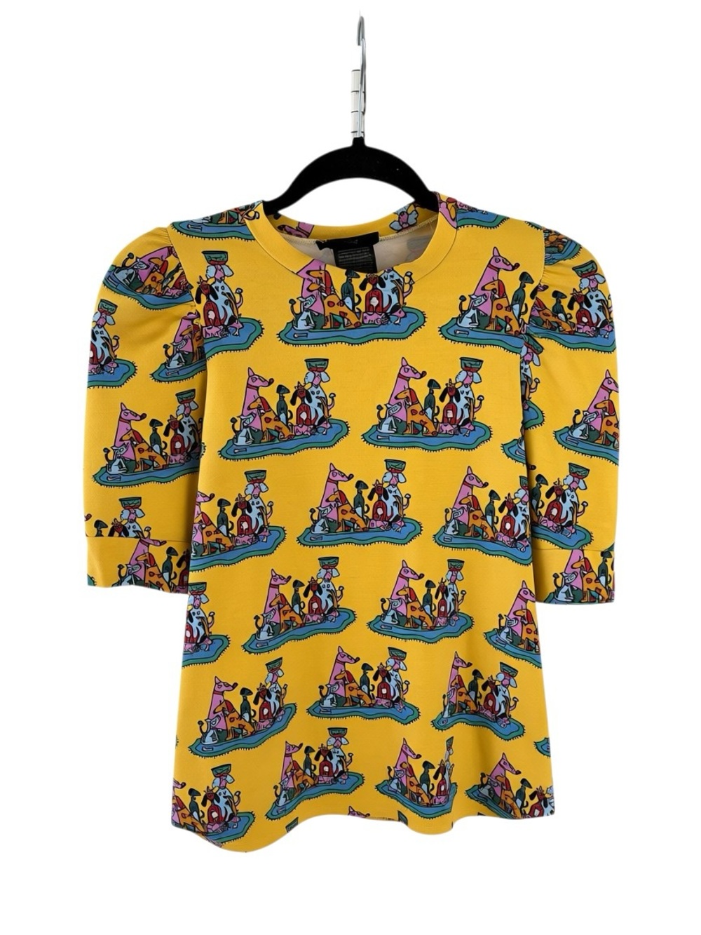 NOOWORKS Party Dogs Print Knit Top